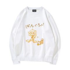 Bocchi Cartoon Crew Neck Sweatshirt Top