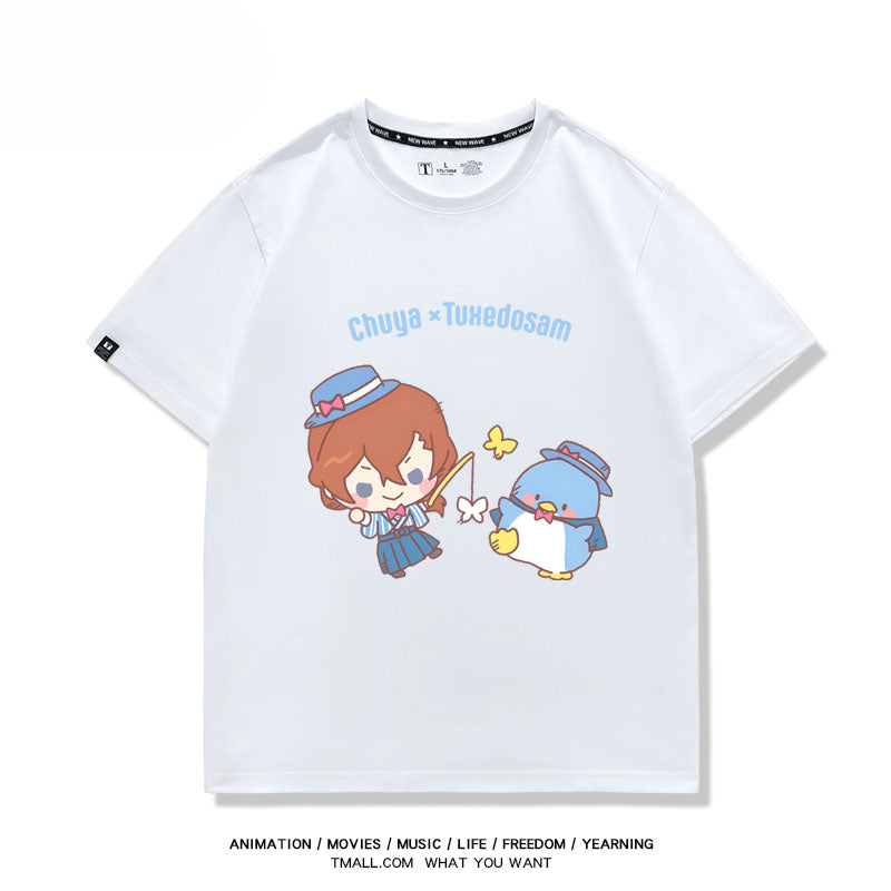 Women's Anime Print Cotton Summer T-shirt