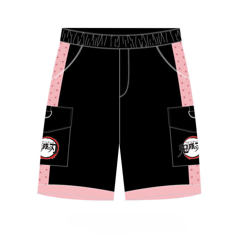 Casual Tanjiro Cos Anime Sports Shorts