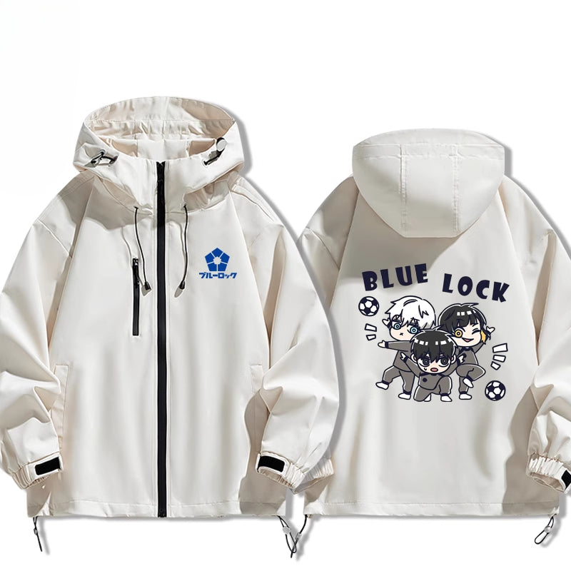 Nagi Anime Print Zipper Spring and Autumn Jacket