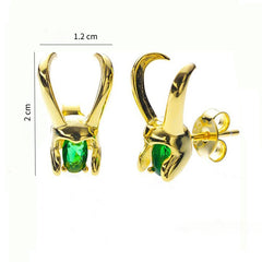 Creative Loki Helmet Earrings