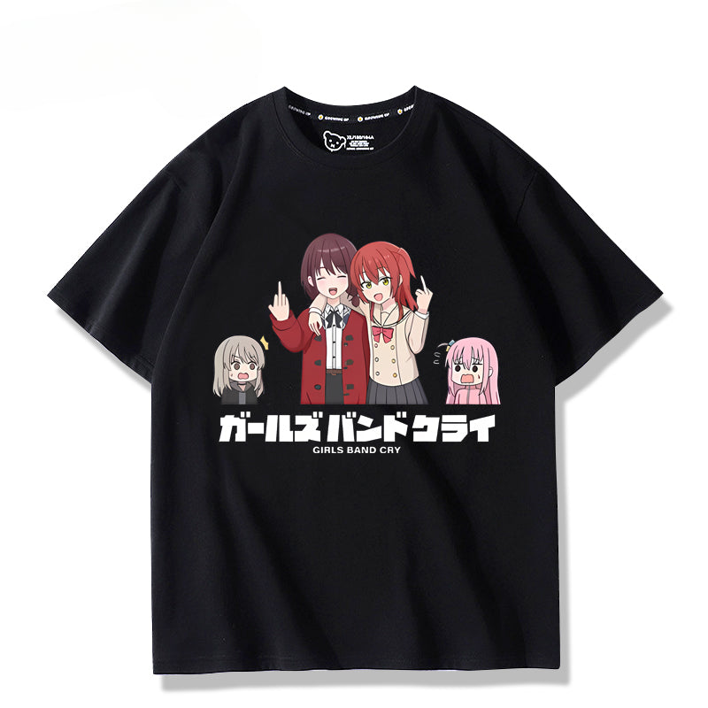 Casual Girls Anime Short Sleeve T-Shirt