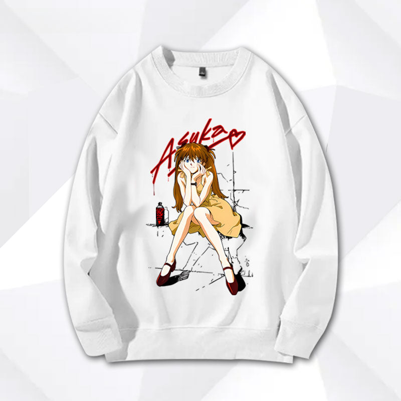 EVA Graphic Print Crew Neck Sweatshirt