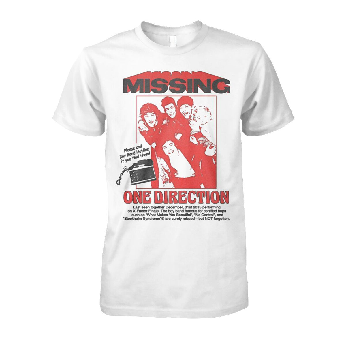 Unisex Missing Boy Band Shirt