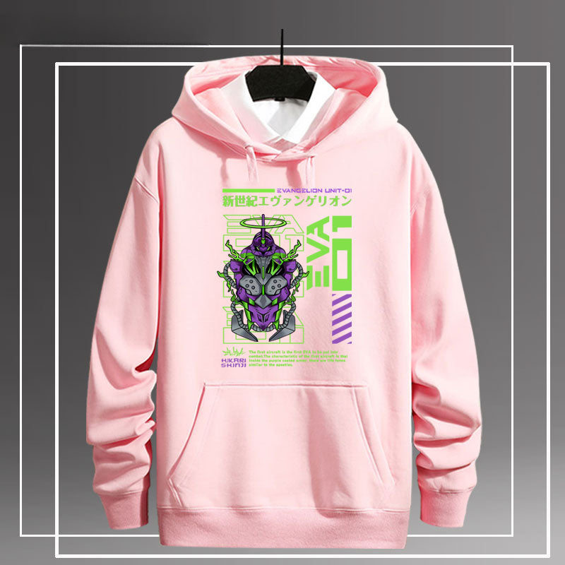 Casual EVA Graphic Loose Hoodie