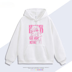 Casual Anime Yamada Print Hoodie