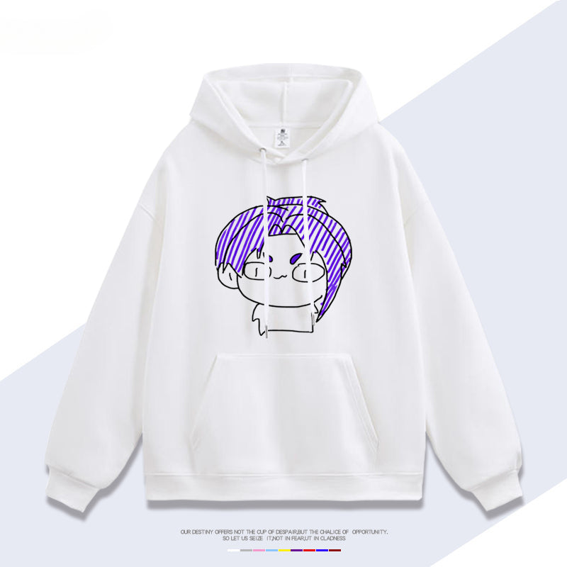 Unisex Trendy Anime Loose Cotton Hoodie