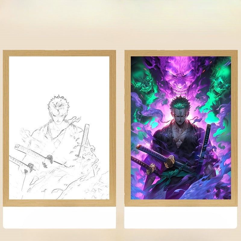 Creative Anime Luminous Painting Ornament