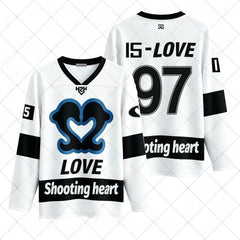 H2H Hip-hop Style Long-sleeved Jersey Top