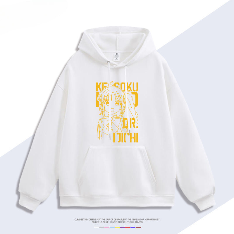 Casual Anime Yamada Print Hoodie