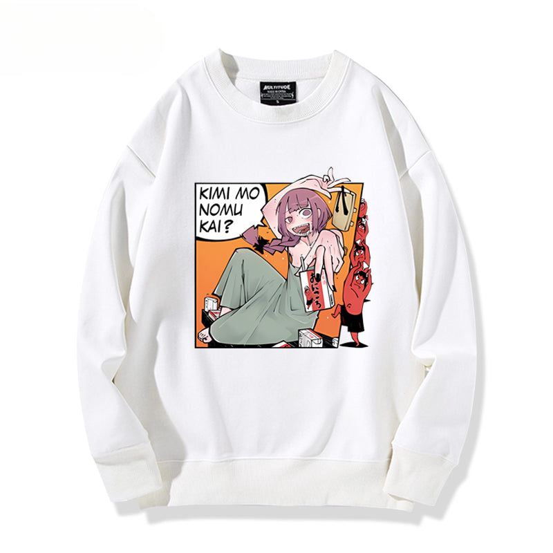 Trendy Anime Cos Crew Neck Sweatshirt