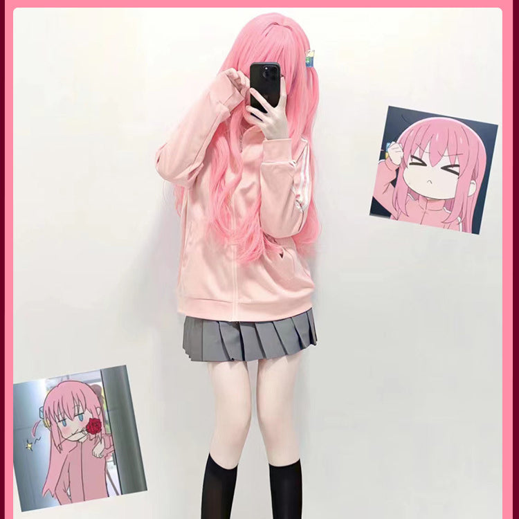 Cute Bocchi Coat Outwear Cosplay Costume