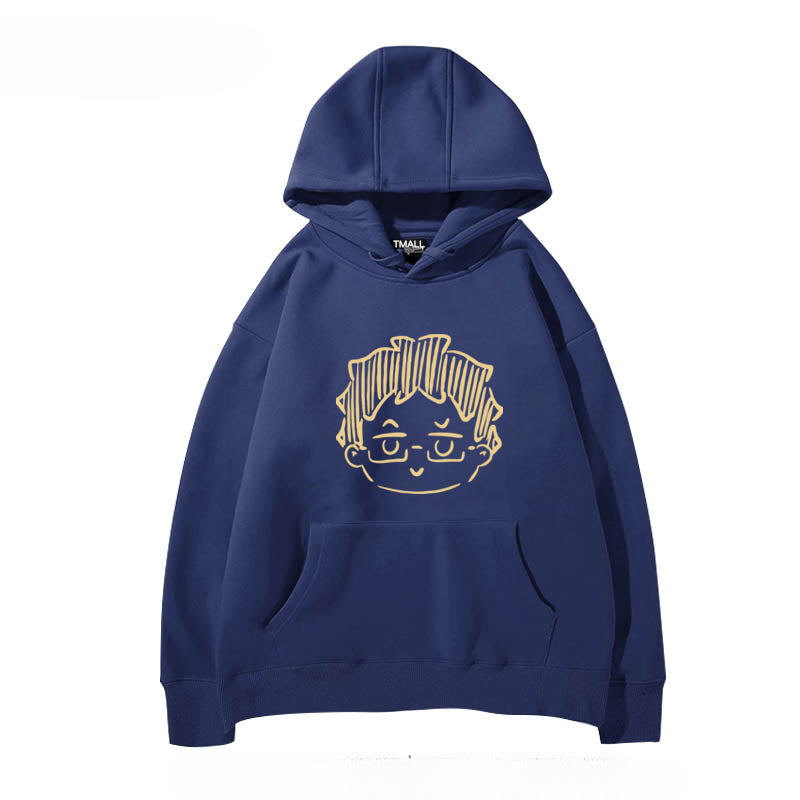 Women's Anime Pattern Print Casual Hoodie