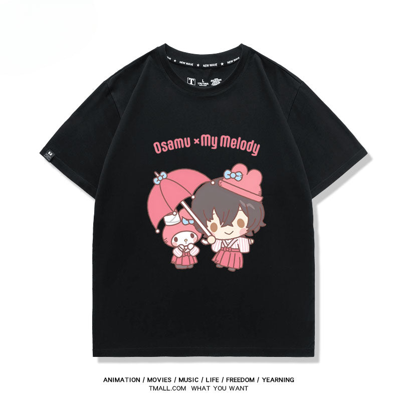 Women's Anime Print Cotton Summer T-shirt