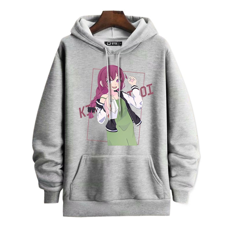 Casual Anime Graphic Print Cos Hoodie