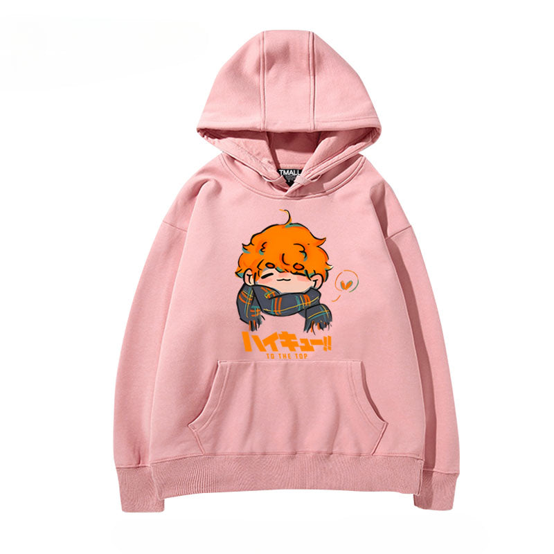 Unisex Anime Hinata Printed Pullover Hoodie