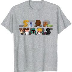 SW Logo Kawaii Multi-Character T-Shirt