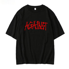 KPOP Loose Letter Half-sleeved T-shirt