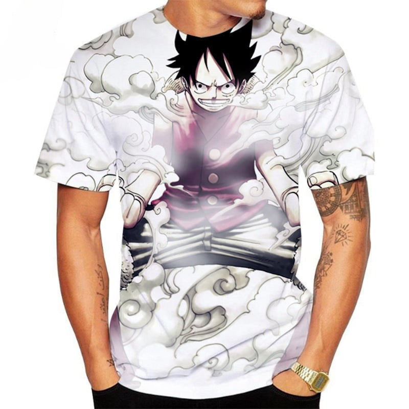 Unisex Anime 3d Printed Short Sleeve T-shirt