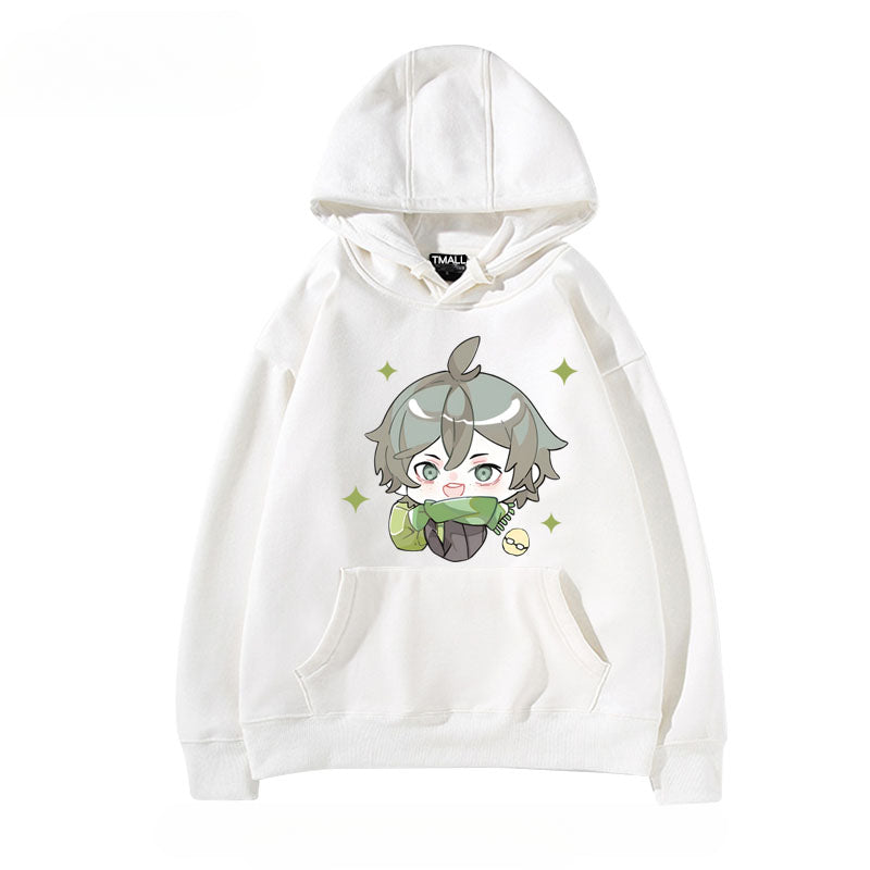 Women's Anime Pattern Print Casual Hoodie