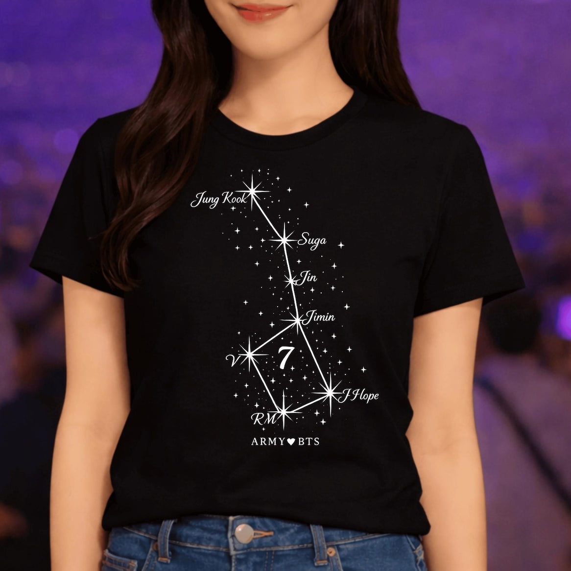 Army Loves BANGTAN Big Dipper Graphic Tee