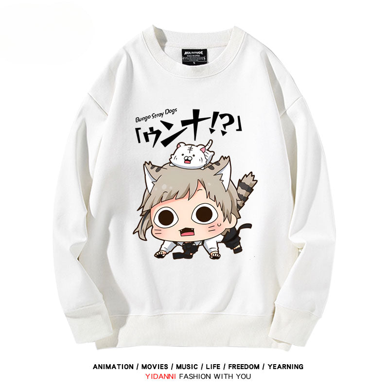 Cute Anime Printed Crew Neck Sweatshirt