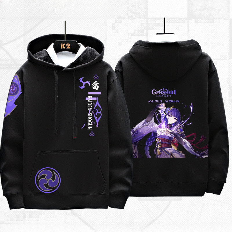 Trendy Game Graphic Printed Loose Hoodie