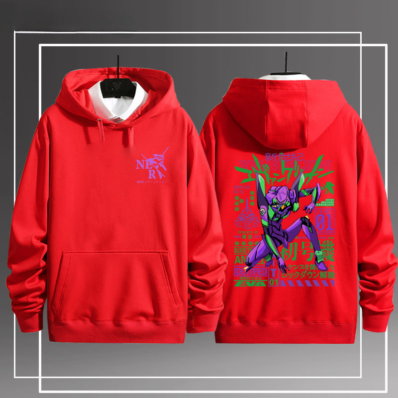 Casual EVA Anime Pullover Hoodie