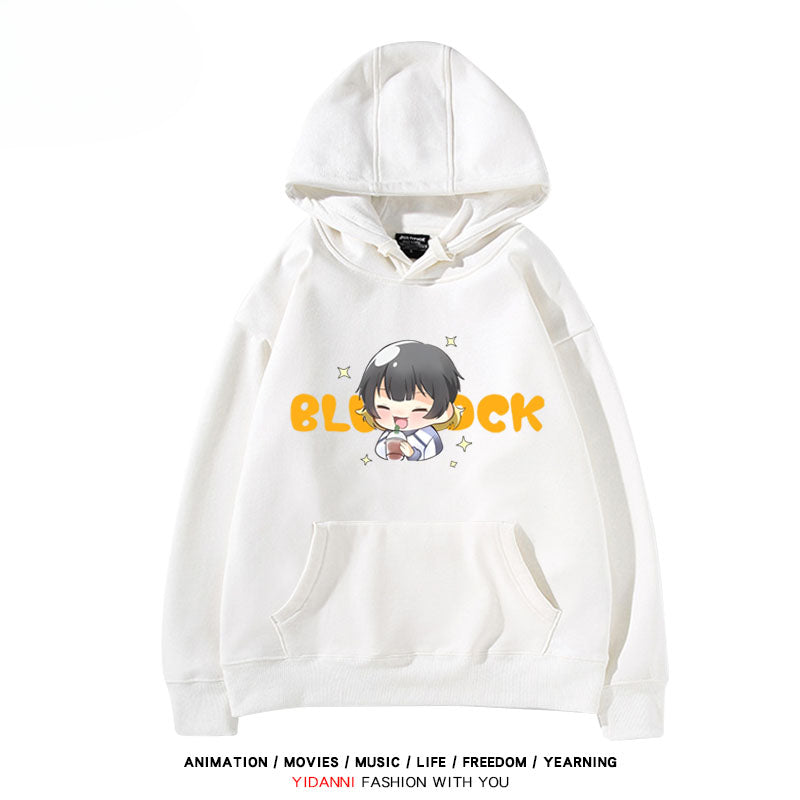 Cute Anime Graphic Print Pullover Hoodie