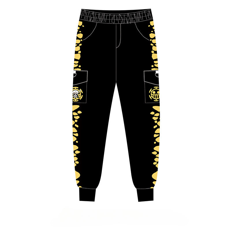 Cool Men's Logo Graphic Print Loose Pants