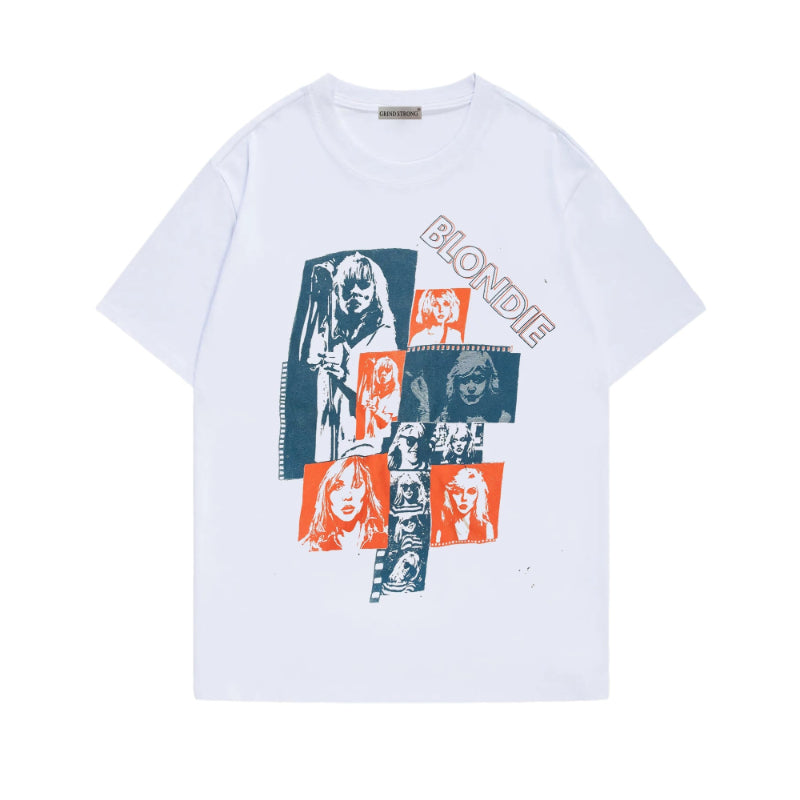V Same Style BLONDIE Print T-shirt
