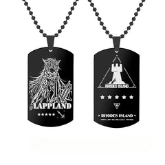 Game Character Stainless Steel Tag Necklace