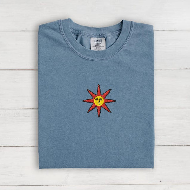 Embroidered Praise The Sun T-Shirt