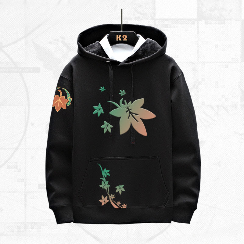 Game Pattern Printed Loose Hoodie