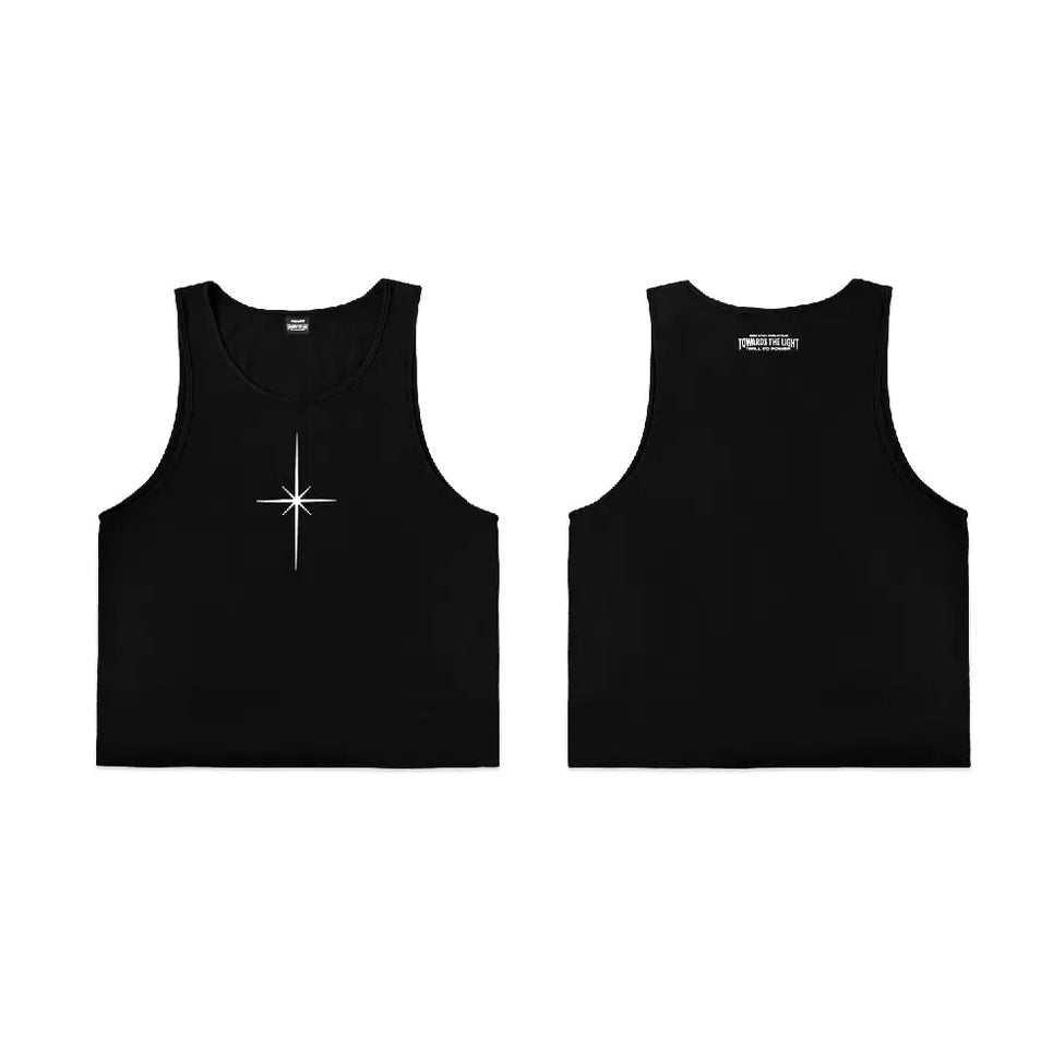 Retro Kpop Printed Sleeveless Loose Vest