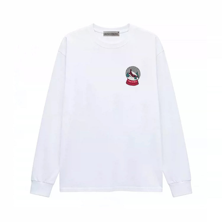 Keonho Same White Long-sleeved T-shirt