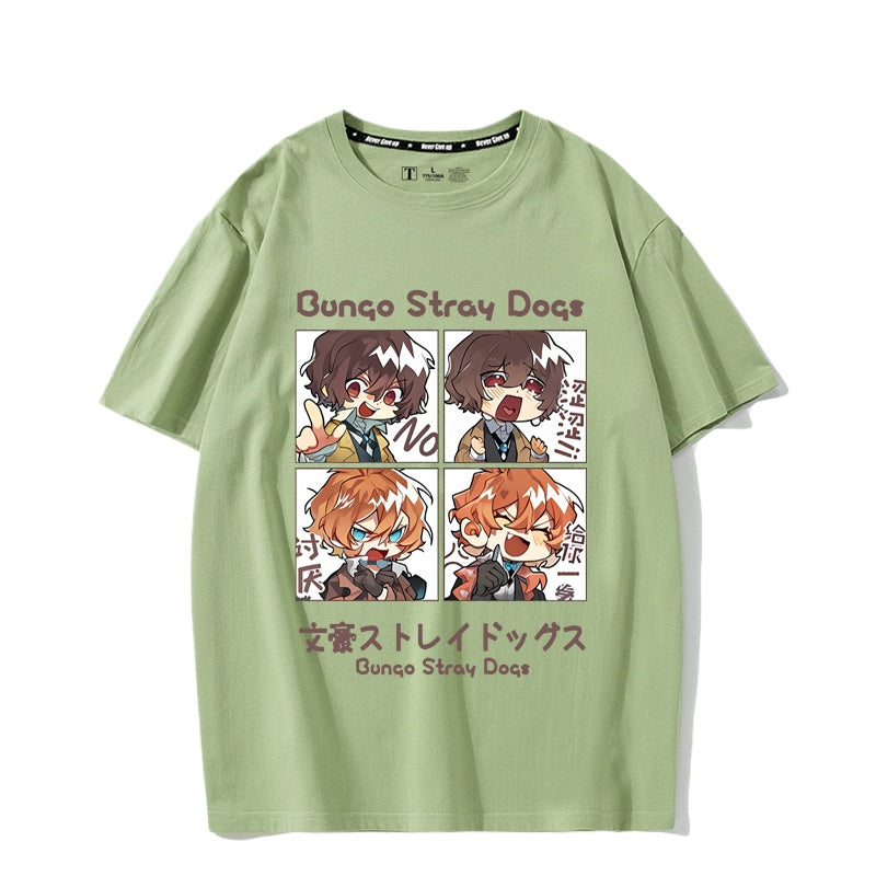 Unisex Anime Print Short-sleeved T-shirt