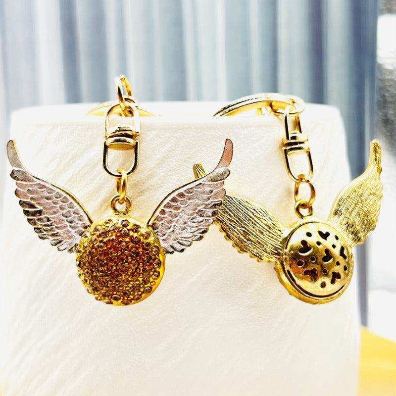 Creative Golden Snitch Alloy Keychain