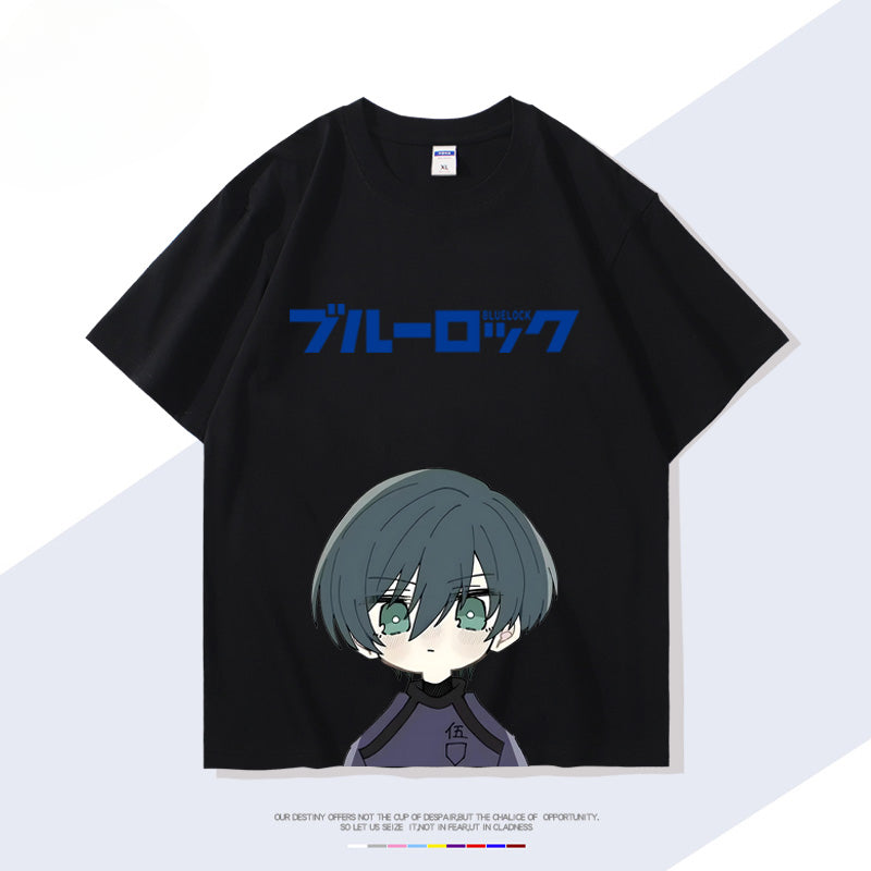 Anime Figure Print Short-sleeved T-shirt
