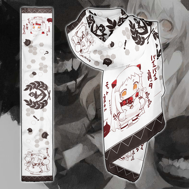 Trendy Anime Warm Velvet Scarf