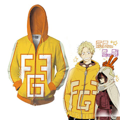 Unisex Anime 3D Print Zipper COSPLAY Sports Hoodie