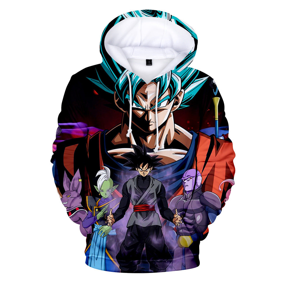 Unisex Anime 3D Print Cosplay Loose Hoodie