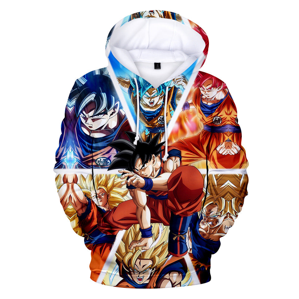 Unisex Anime 3D Print Cosplay Loose Hoodie