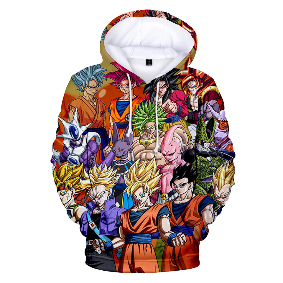 Unisex Anime 3D Print Cosplay Loose Hoodie