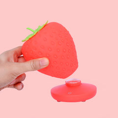 Cute Silicone Strawberry Night Light