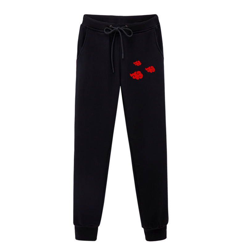 Unisex Kakashi Red Cloud Strappy Casual Pants