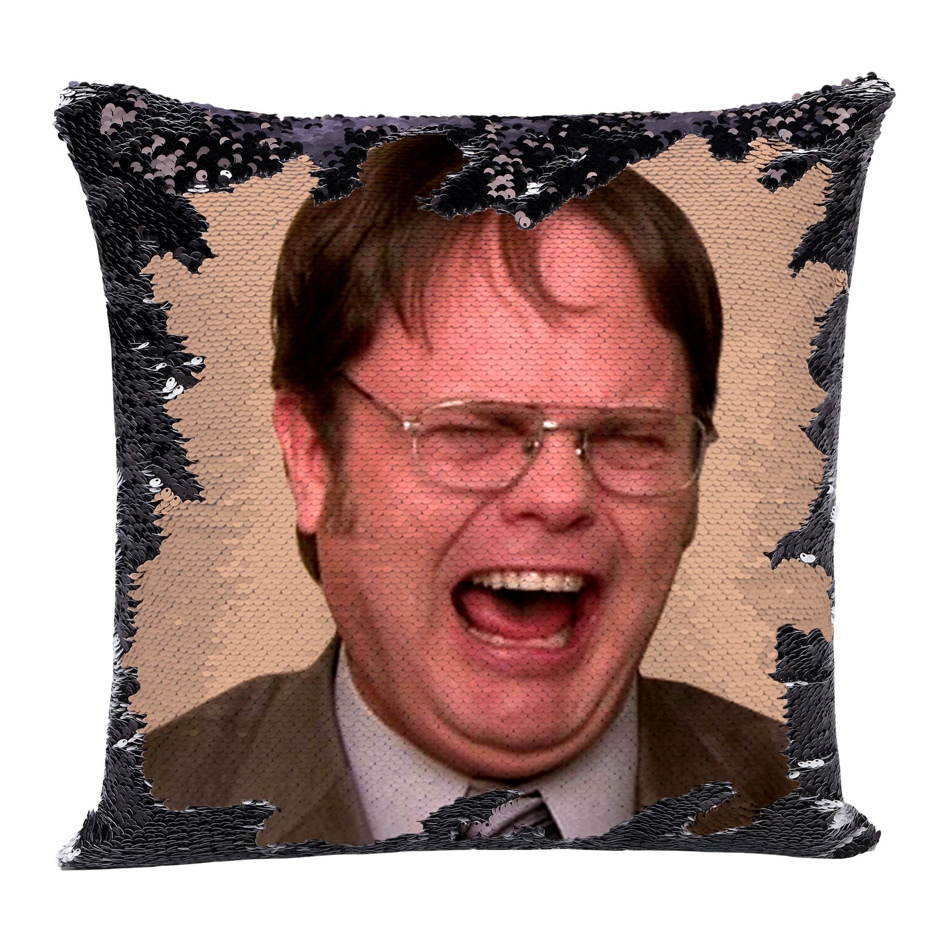 Dwight Sequined Printed Pillowcase Cover