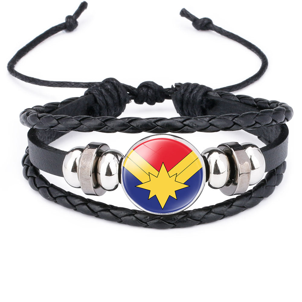 Cool Comic Logo Badge Gem Adjustable Bracelet