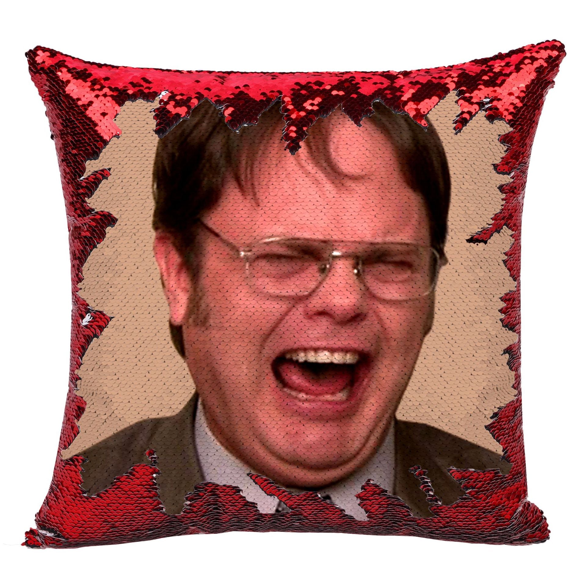 Dwight Sequined Printed Pillowcase Cover