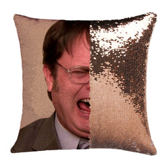 Dwight Sequined Printed Pillowcase Cover